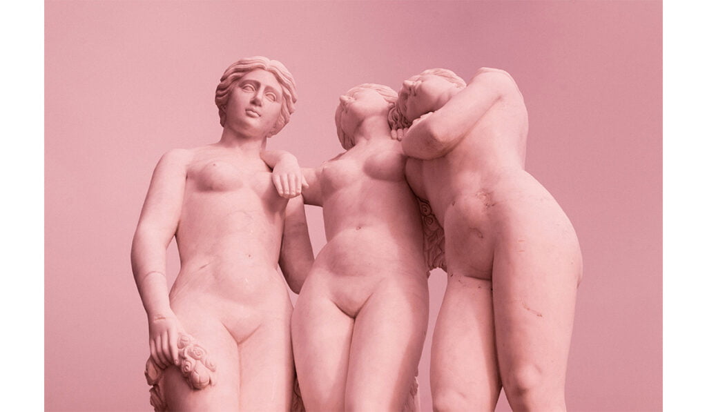 art form sculpture pink
