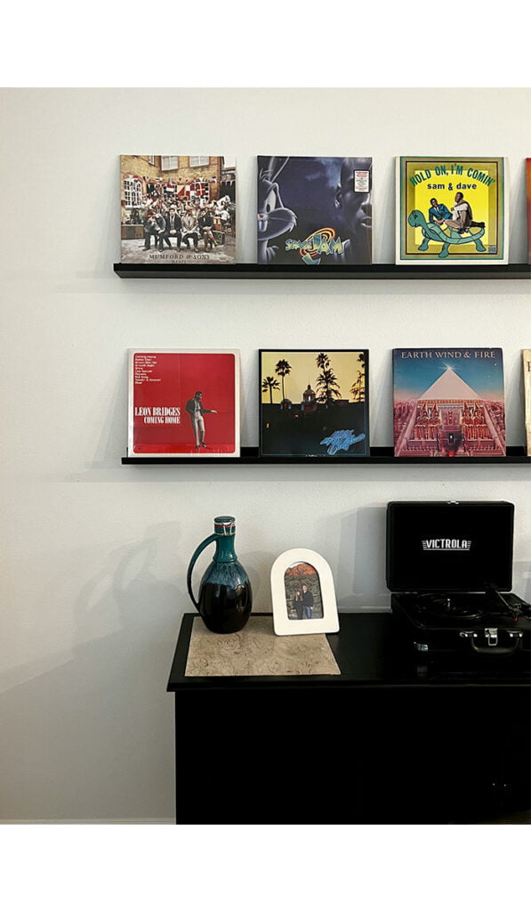 vinyl records art gallery at home